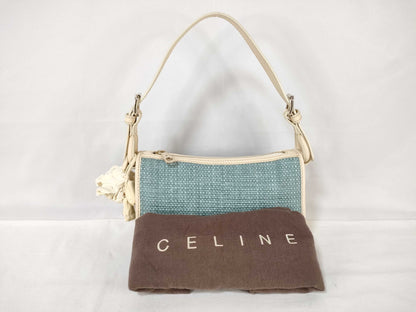 CELINE Straw One-Shoulder Shoulder Bag