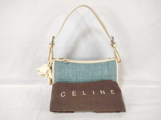 CELINE Straw One-Shoulder Shoulder Bag