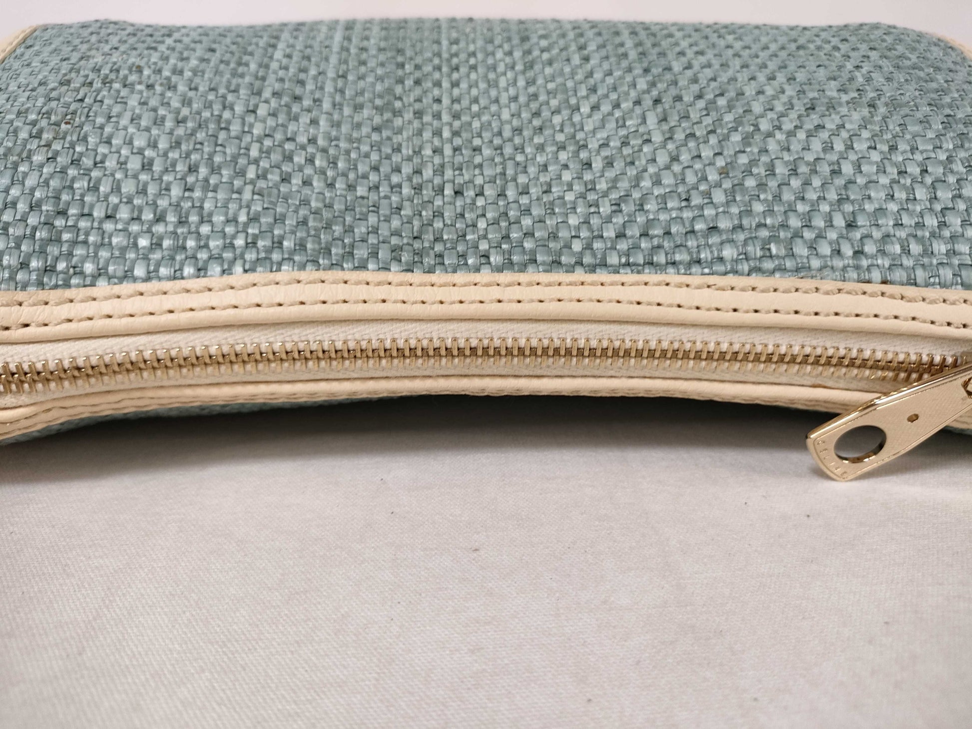 CELINE Straw One-Shoulder Shoulder Bag