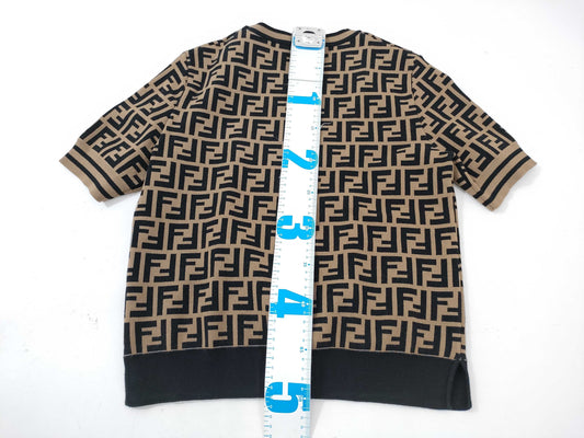FENDI Zucca Print Top Rayon x Polyester