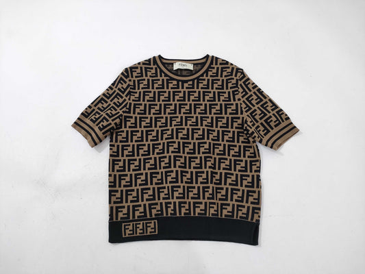 FENDI Zucca Print Top Rayon x Polyester