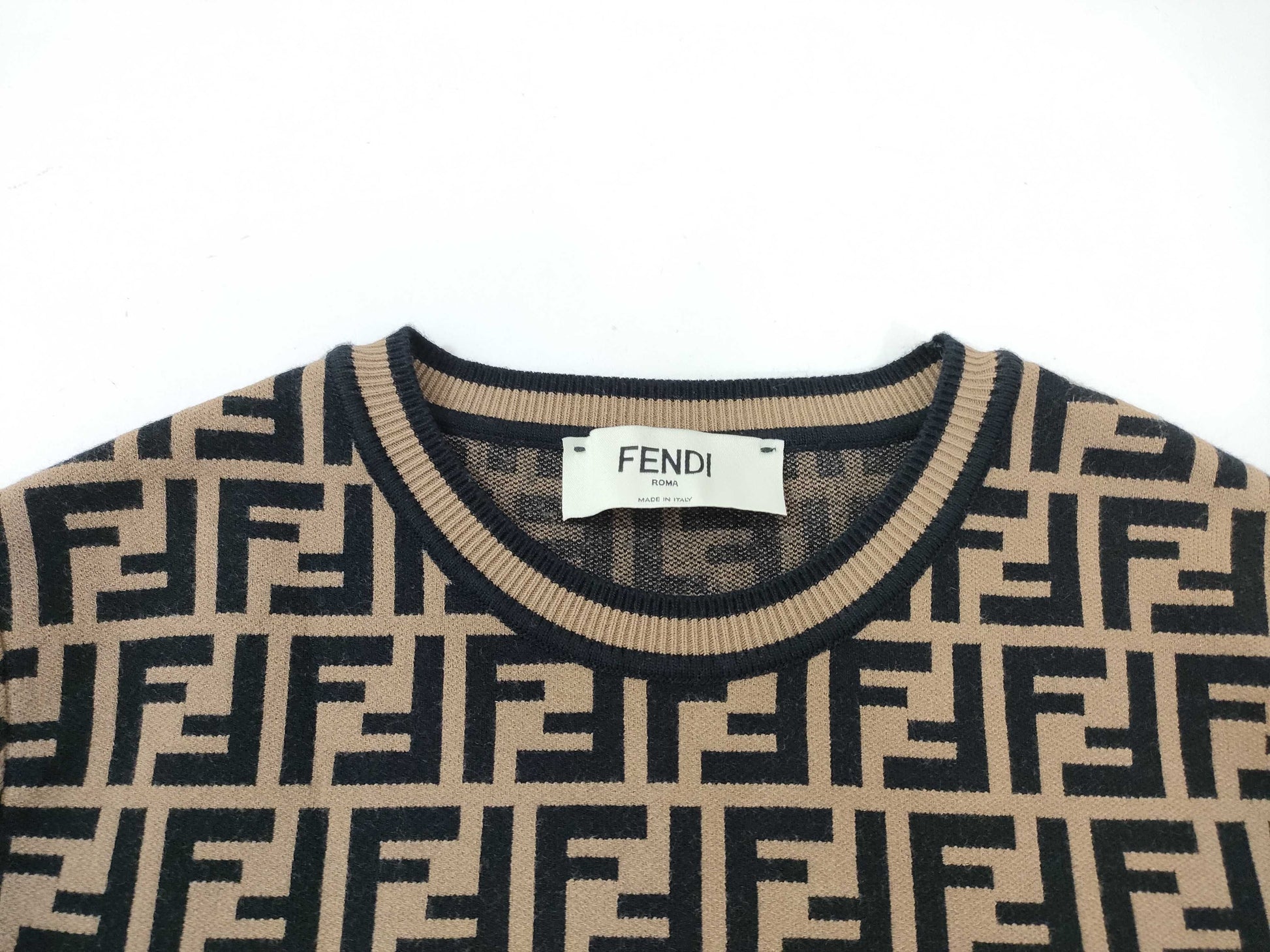 FENDI Zucca Print Top Rayon x Polyester