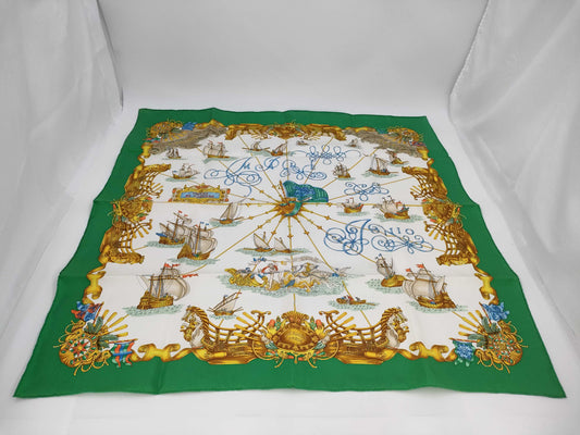 HERMES Carre Carre / VOILES DE LUMIERE Sails of Light / Scarf