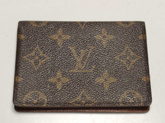 LOUIS VUITTON Monogram Porte 2 Carte Vertical Card Case, Pass Case, Business Card Case