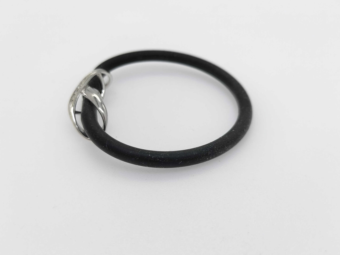 D0.10ct K10WG 6.9g Bracelet/Bangle 