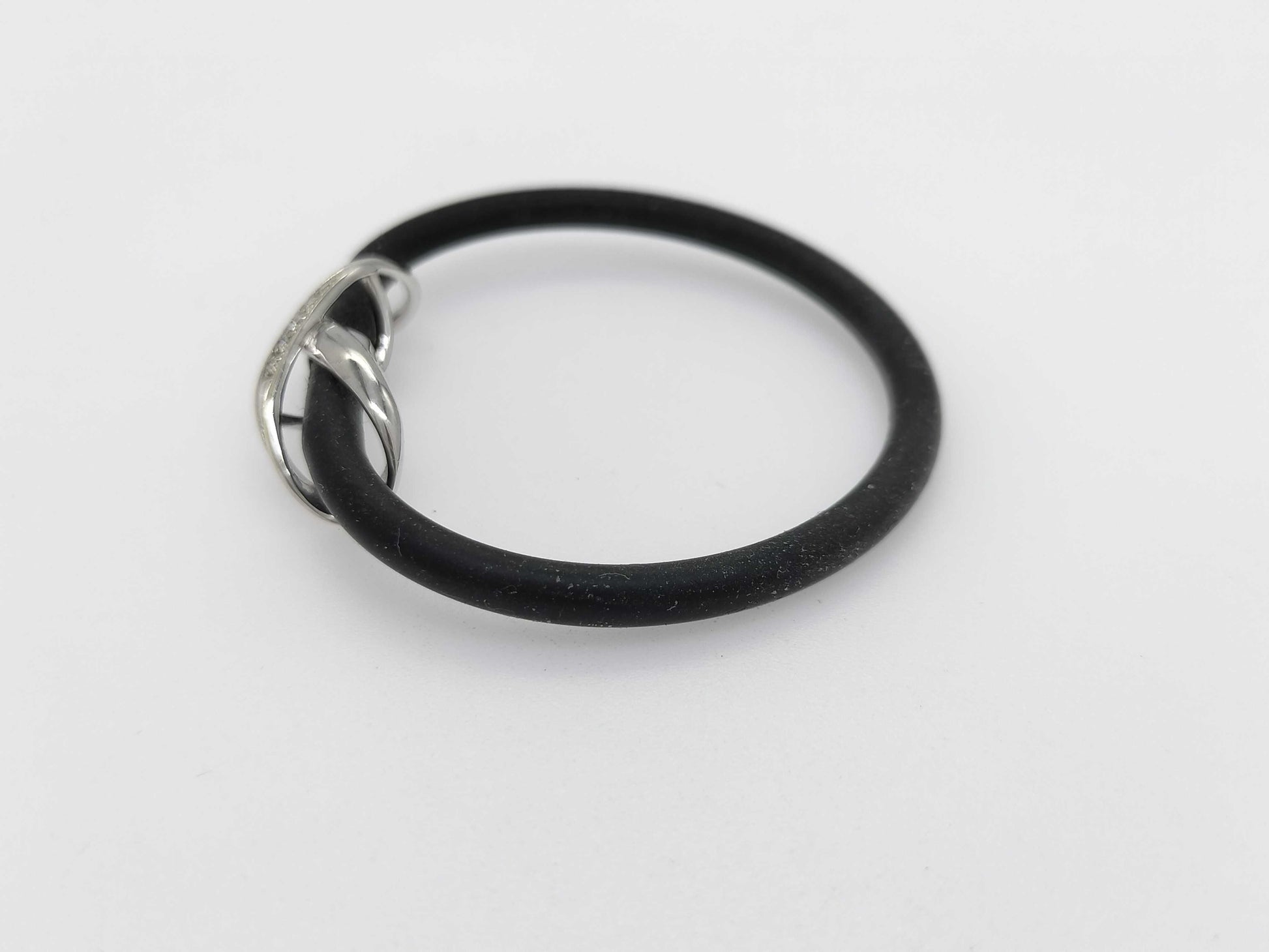 D0.10ct K10WG 6.9g Bracelet/Bangle 