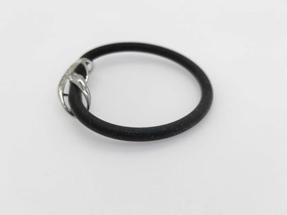 D0.10ct K10WG 6.9g Bracelet/Bangle 