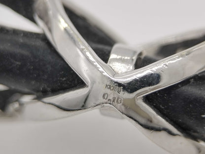 D0.10ct K10WG 6.9g Bracelet/Bangle 