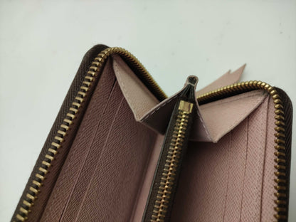 LOUIS VUITTON Damier N41626 Portefeuille Clemence Rose Ballerine Wallet