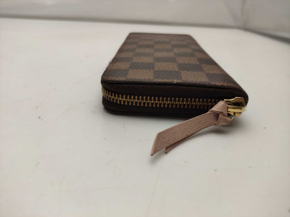 LOUIS VUITTON Damier N41626 Portefeuille Clemence Rose Ballerine Wallet