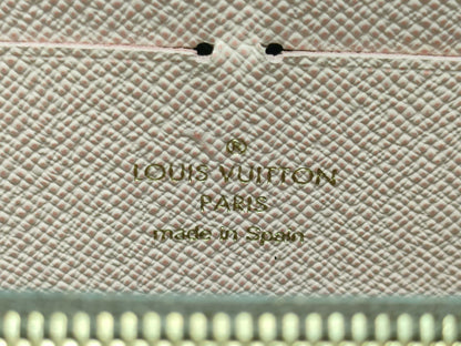LOUIS VUITTON Damier N41626 Portefeuille Clemence Rose Ballerine Wallet