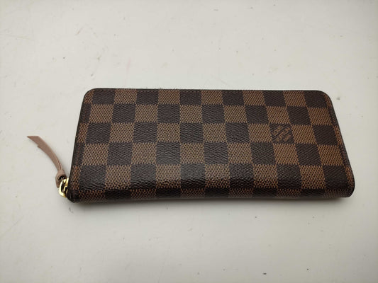 LOUIS VUITTON Damier N41626 Portefeuille Clemence Rose Ballerine Wallet