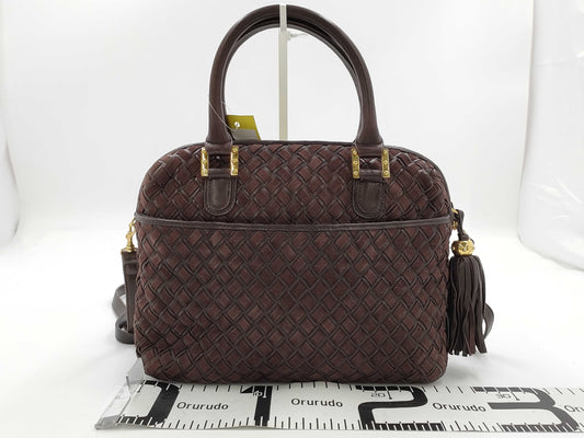 BALLY Suede 2-Way Shoulder Bag