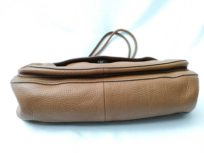 PRADA All Leather Handbag Brown Handbag