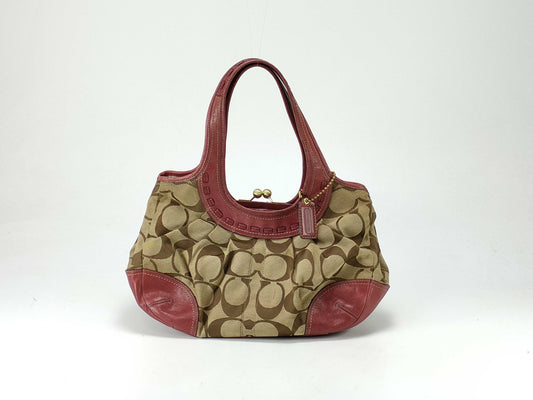 COACH Signature/Enamel/Bag*4 Handbag