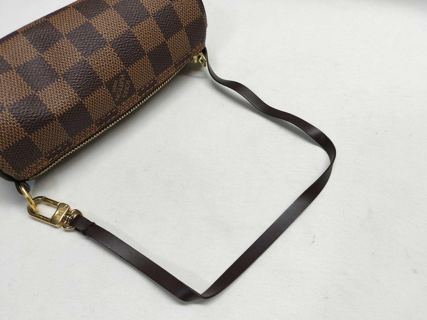 LOUIS VUITTON MB1024 Damier Papillon 30 Handbag with Pouch