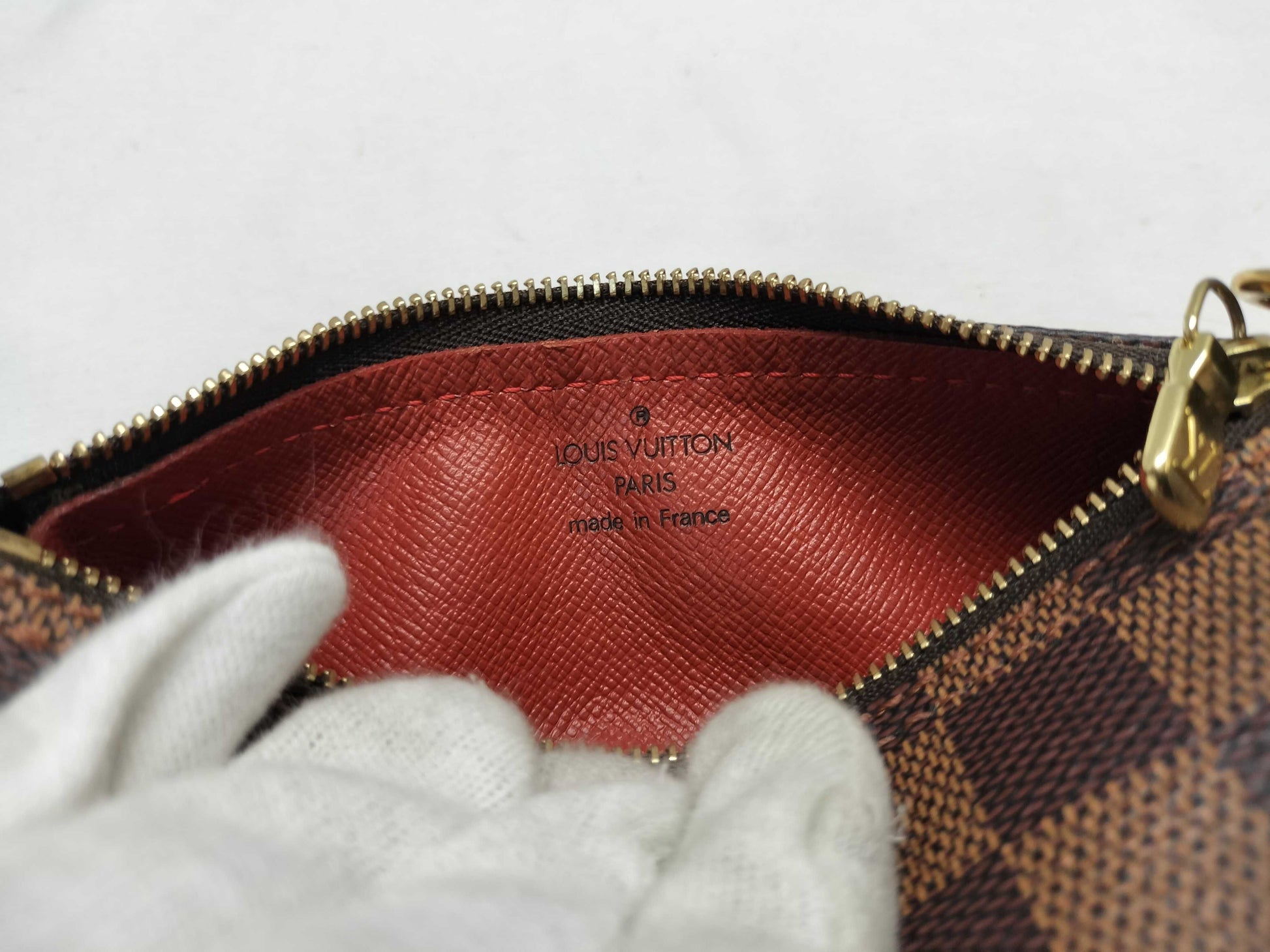 LOUIS VUITTON MB1024 Damier Papillon 30 Handbag with Pouch