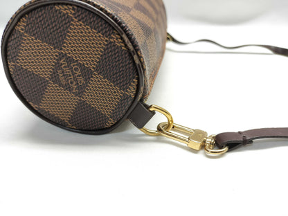 LOUIS VUITTON MB1024 Damier Papillon 30 Handbag with Pouch