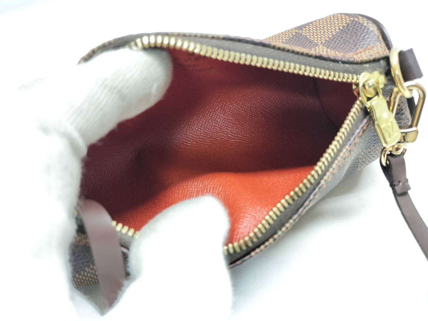 LOUIS VUITTON MB1024 Damier Papillon 30 Handbag with Pouch