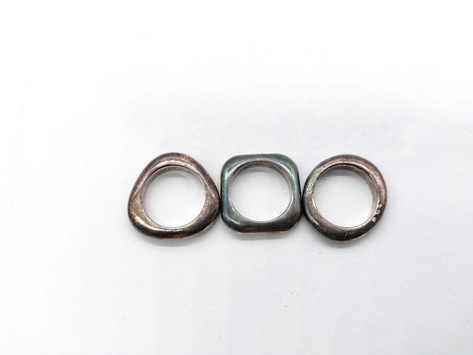 CHANEL Vintage 925 Triple Ring