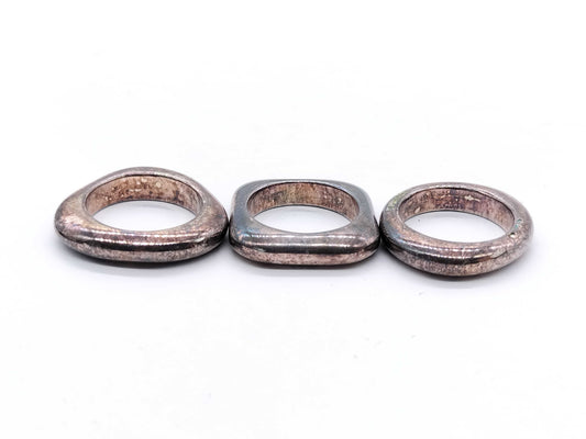 CHANEL Vintage 925 Triple Ring