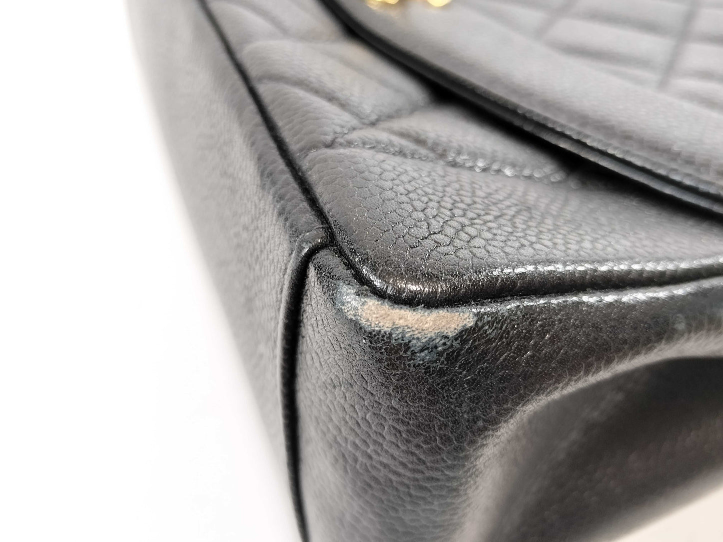 CHANEL Caviar Skin Diana Chain Shoulder Bag
