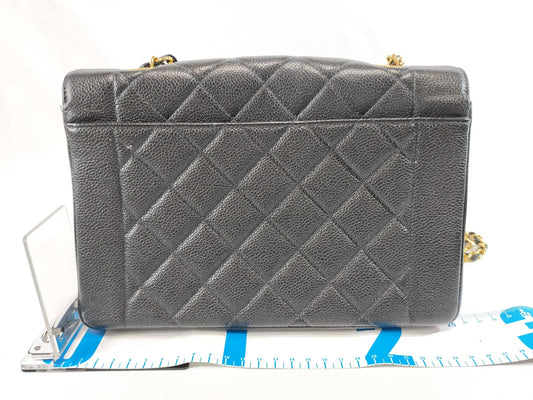 CHANEL Caviar Skin Diana Chain Shoulder Bag