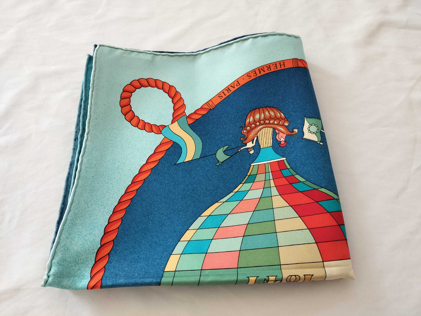 HERMES Carre Carre 90 PAZ UNIVERSAL Scarf