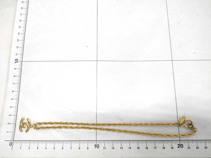 CHANEL Coco Mark Vintage Double Chain Necklace