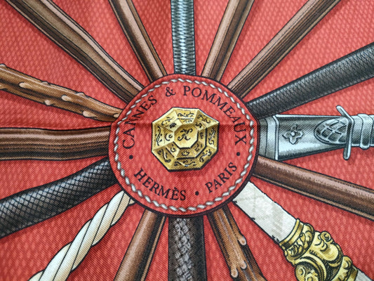 HERMES Carre Walking Stick Scarf