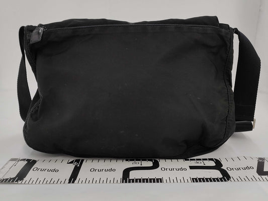 PRADA nylon messenger shoulder bag