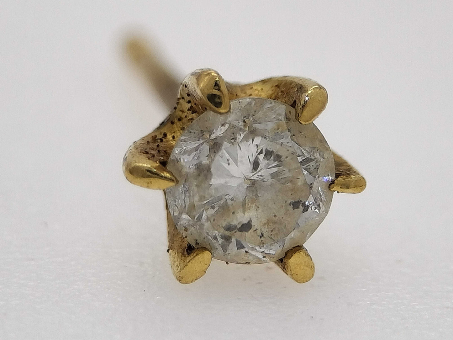 Diamond K17 0.4g Earrings 