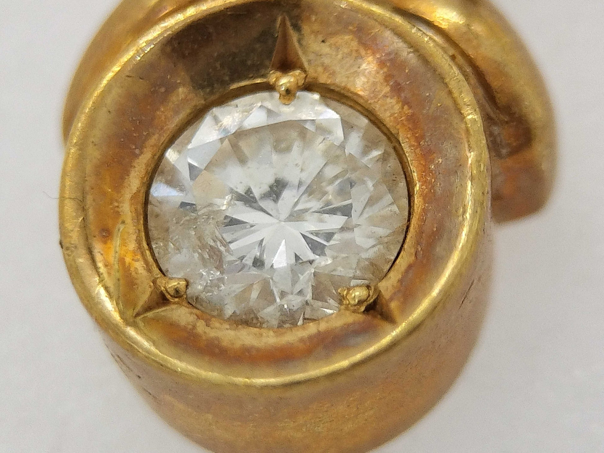 D 0.18ct K18 3.7g Necklace 