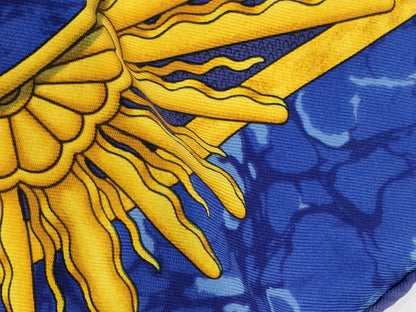 HERMES Carre Blue Scarf