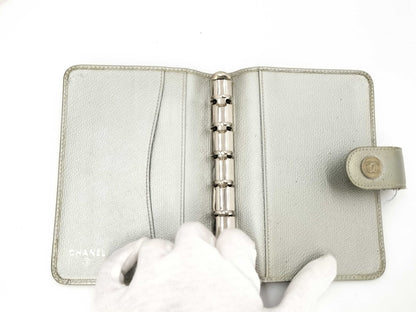CHANEL Silver Notebook Cover