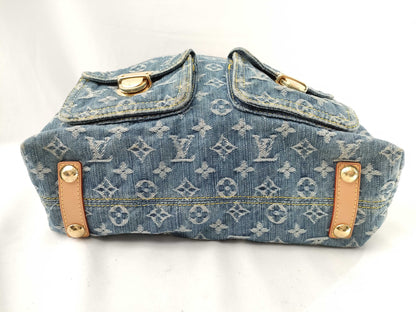 LOUIS VUITTON RFID Unverified Monogram Denim Baggy GM M95048 FL1006 Shoulder Bag