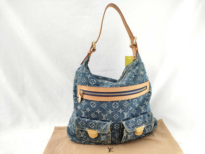 LOUIS VUITTON RFID Unverified Monogram Denim Baggy GM M95048 FL1006 Shoulder Bag