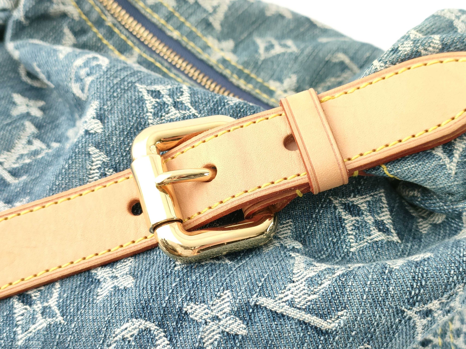 LOUIS VUITTON RFID Unverified Monogram Denim Baggy GM M95048 FL1006 Shoulder Bag