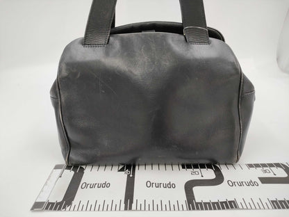 CELINE Leather Hand Black Handbag
