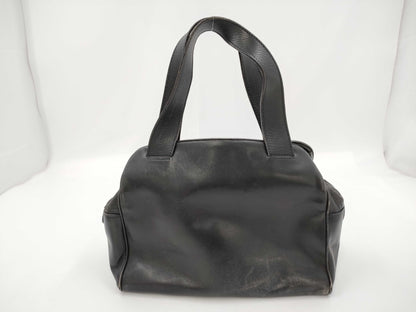 CELINE Leather Hand Black Handbag