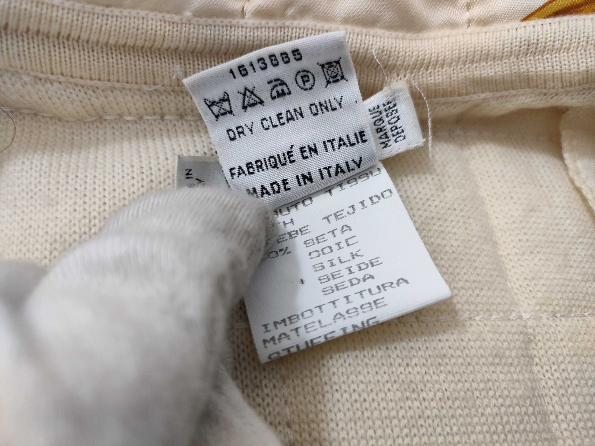 CELINE Quilted Coat with Scarf Pattern
