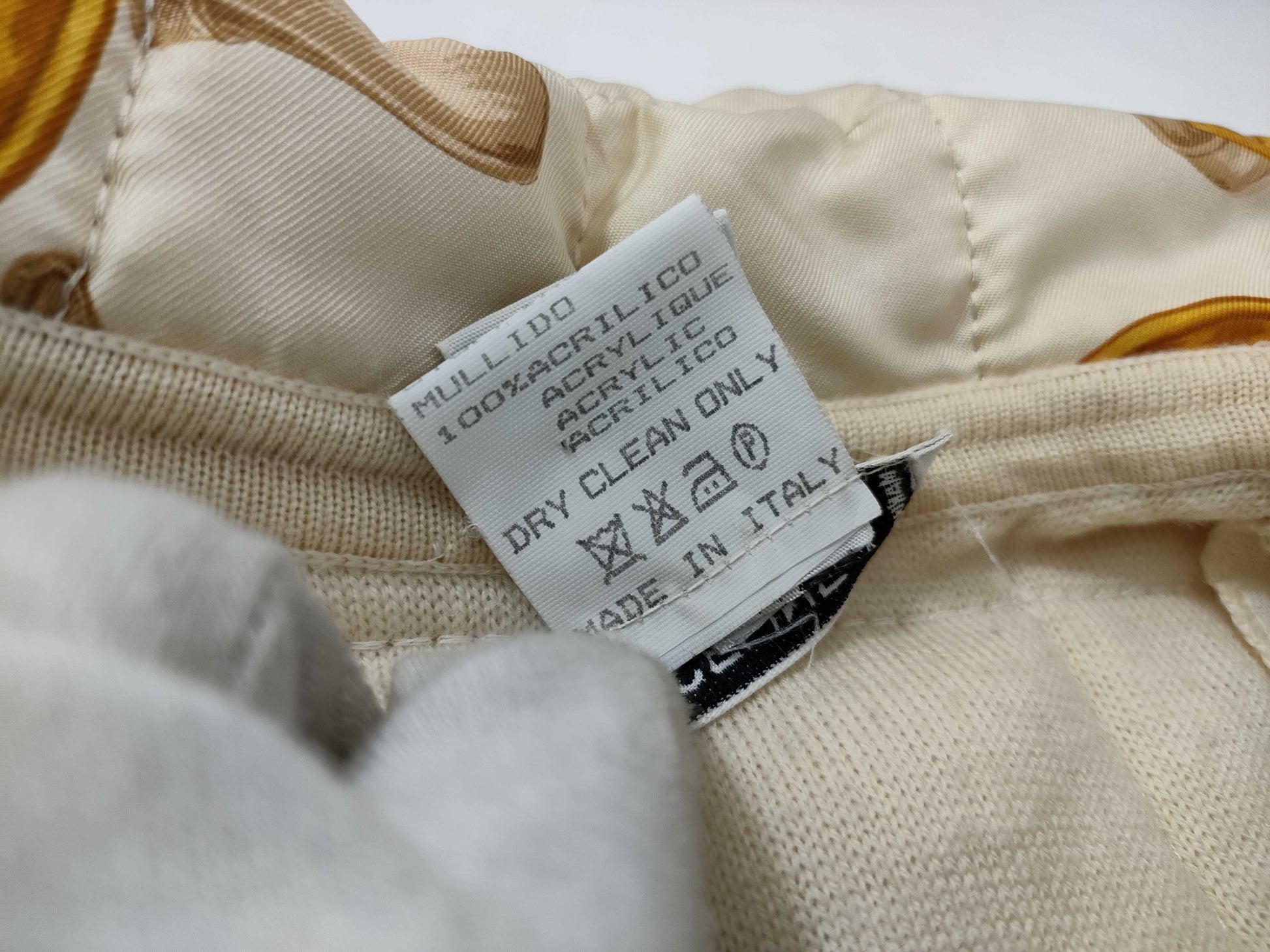 CELINE Quilted Coat with Scarf Pattern
