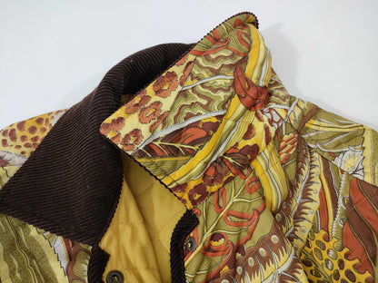 Salvatore Ferragamo Animal Print Quilted Coat