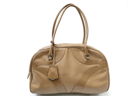 PRADA Punching Hand Mini Boston Handbag