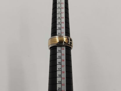 HERMES 750/925 H logo combination ring 9.1g ring