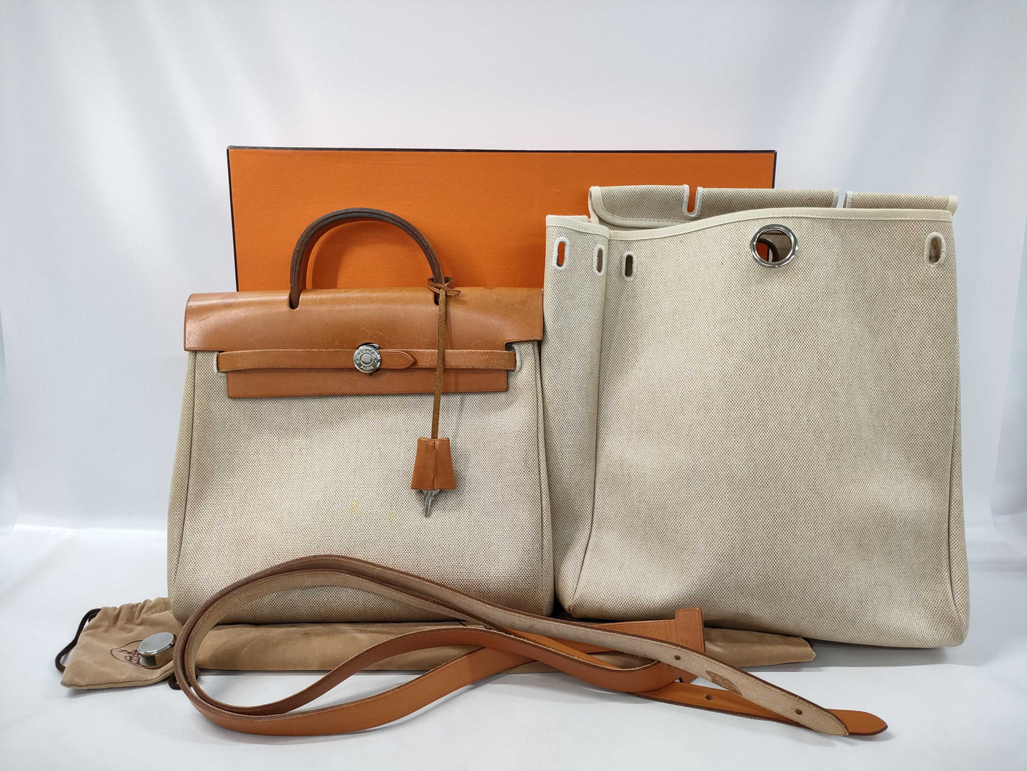HERMES Airbag PM Handbag with Spare Bag