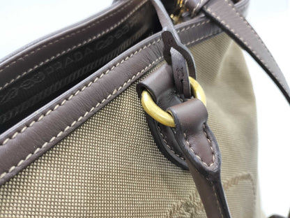 PRADA Canvas 2-Way Tote Bag
