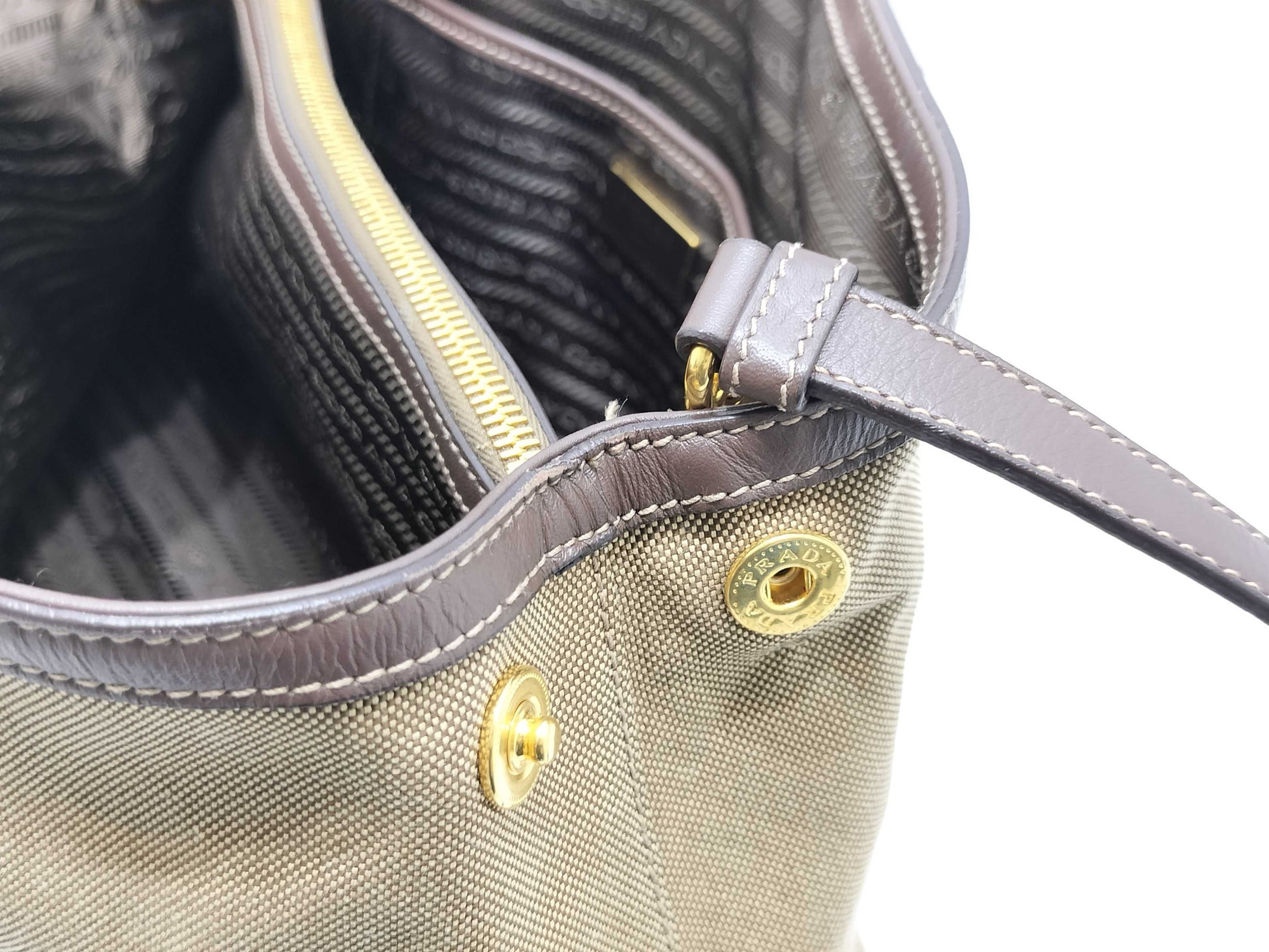 PRADA Canvas 2-Way Tote Bag