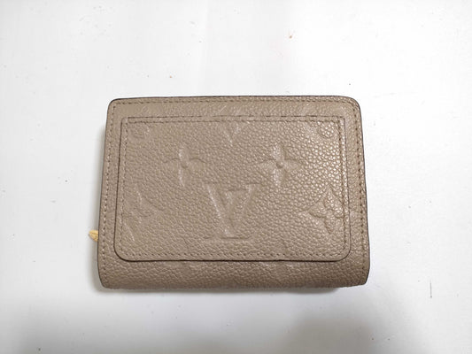 LOUIS VUITTON RFID Verified SP6210 Monogram Empreinte Portefeuille Claire Empreinte Tourterelle M80152 Wallet