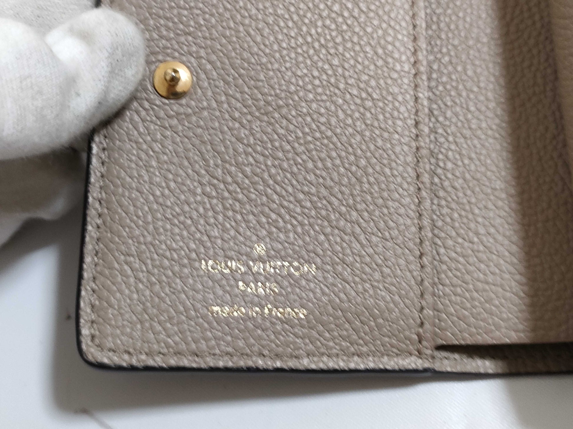LOUIS VUITTON RFID Verified SP6210 Monogram Empreinte Portefeuille Claire Empreinte Tourterelle M80152 Wallet